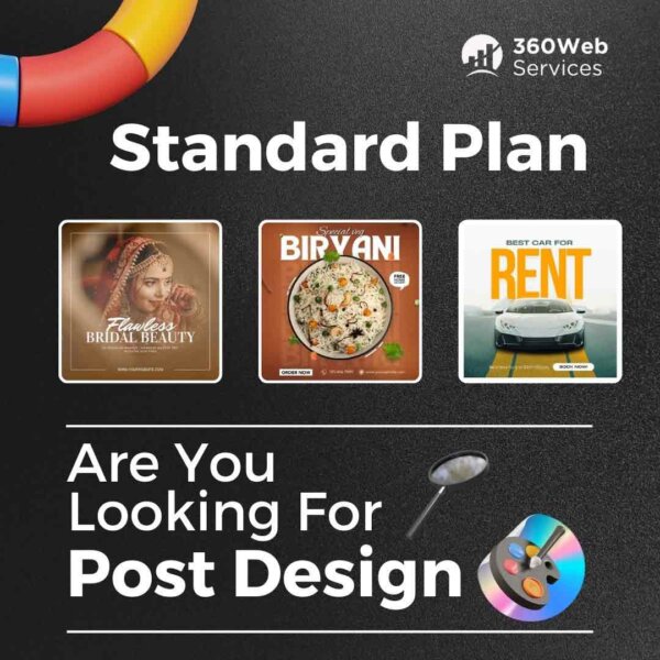 Social Media Post Design Packages - Standard Plan @₹899